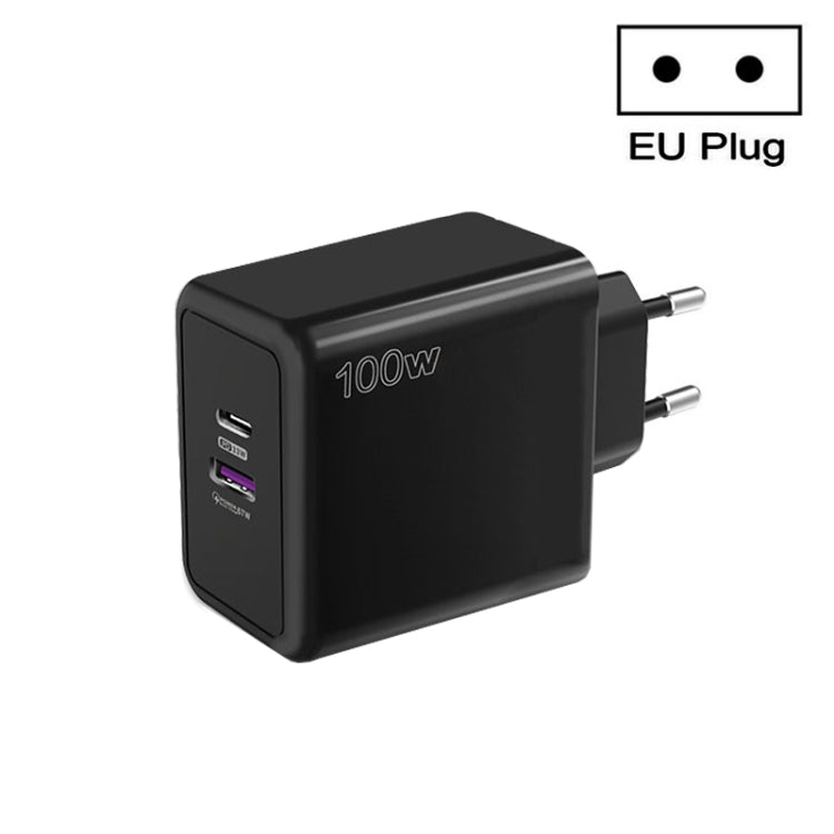 شاحن هاتف محمول USB 67 واط / Type-C PD 33 واط شحن فائق السرعة، قابس الاتحاد الأوروبي، قابس الاتحاد الأوروبي