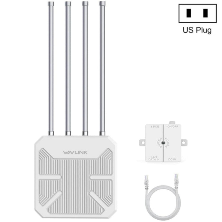 راوتر خارجي مقاوم للماء WAVLINK WN573HX3 AX3000 واي فاي ثنائي النطاق، قابس أمريكي، قابس بريطاني، قابس أوروبي، قابس أسترالي