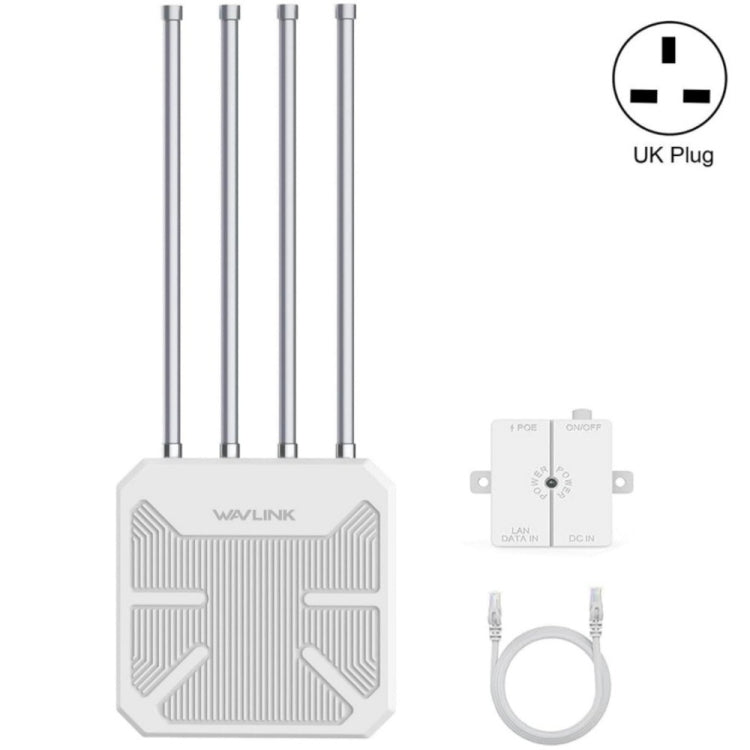 راوتر خارجي مقاوم للماء WAVLINK WN573HX3 AX3000 واي فاي ثنائي النطاق، قابس أمريكي، قابس بريطاني، قابس أوروبي، قابس أسترالي