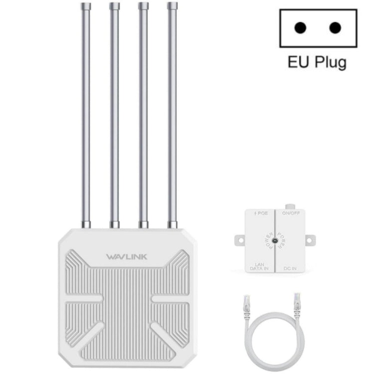 راوتر خارجي مقاوم للماء WAVLINK WN573HX3 AX3000 واي فاي ثنائي النطاق، قابس أمريكي، قابس بريطاني، قابس أوروبي، قابس أسترالي