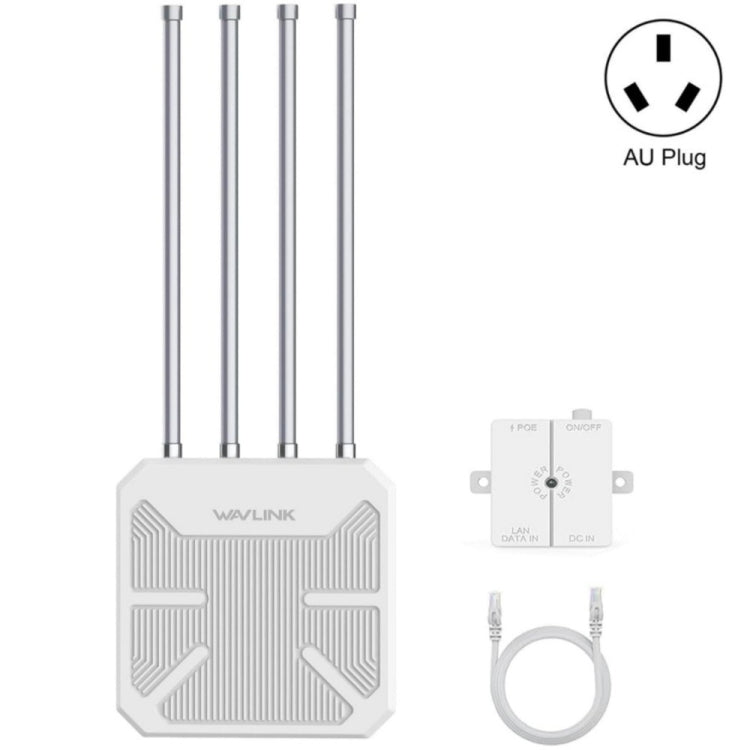 راوتر خارجي مقاوم للماء WAVLINK WN573HX3 AX3000 واي فاي ثنائي النطاق، قابس أمريكي، قابس بريطاني، قابس أوروبي، قابس أسترالي