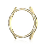 غطاء حماية ساعة بلاستيكي مجوف مزين بالألماس لسامسونج جالاكسي ووتش 7 40مم