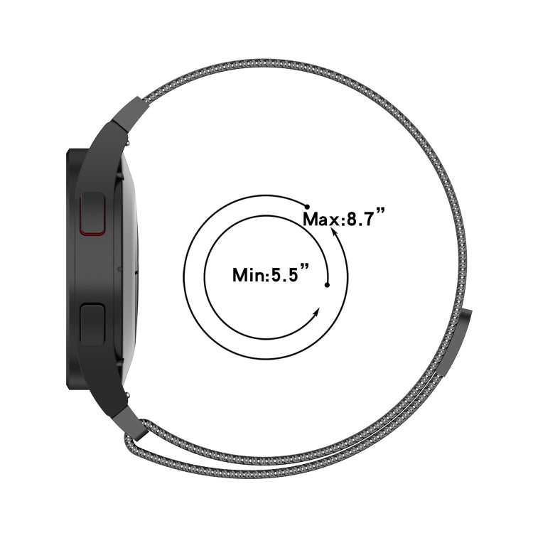 سوار ساعة ميلان مغناطيسي من الفولاذ المقاوم للصدأ، لساعات Samsung Galaxy Watch Ultra 47mm / Ultra 2025، وSamsung Galaxy Watch FE 40mm، وSamsung Galaxy Watch 7 40 / 44mm