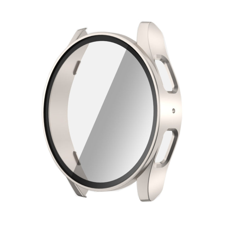 حافظة واقية متكاملة من PC + فيلم مقسى للساعات، لساعات Samsung Galaxy Watch 7 مقاس 44 مم، 40 مم