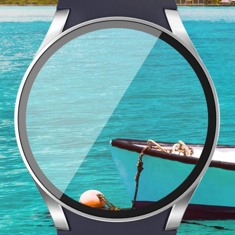 حافظة واقية متكاملة من PC + فيلم مقسى للساعات، لساعات Samsung Galaxy Watch 7 مقاس 44 مم، 40 مم