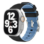 سوار ساعة سيليكون بلونين، لسلسلة Apple Watch 4 مقاس 44مم، لسلسلة Apple Watch 4 مقاس 40مم