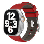 سوار ساعة سيليكون بلونين، لسلسلة Apple Watch 4 مقاس 44مم، لسلسلة Apple Watch 4 مقاس 40مم