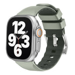 سوار ساعة سيليكون بلونين، لسلسلة Apple Watch 4 مقاس 44مم، لسلسلة Apple Watch 4 مقاس 40مم