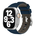 سوار ساعة سيليكون بلونين، لسلسلة Apple Watch 4 مقاس 44مم، لسلسلة Apple Watch 4 مقاس 40مم
