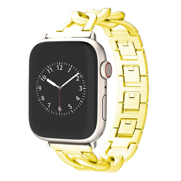 سوار ساعة بسلسلة معدنية قابلة للإزالة السريعة، لسلسلة Apple Watch 3 مقاس 38مم، لسلسلة Apple Watch 3 مقاس 42مم