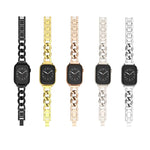 Quick-Release Metal Chain Watch Band, For Apple Watch SE 2023 44mm, For Apple Watch SE 2023 40mm, For Apple Watch Ultra 2 49mm, For Apple Watch Series 9 45mm, For Apple Watch Series 9 41mm, For Apple Watch Ultra 49mm, For Apple Watch Series 8 41mm     ...