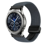 22mm Magnetic Buckle Braided Watch Band, For Samsung Galaxy Gear S3 Classic, For Samsung Galaxy Watch 46mm