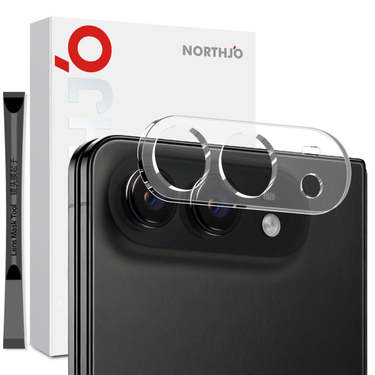 فيلم زجاج مقسى عالي الدقة ثلاثي الأبعاد لحماية عدسة الكاميرا من NORTHJO، لهواتف iPhone 17e / 16e، iPhone 17 Pro Max، iPhone 17 Pro، iPhone 17، iPhone Air، iPhone 16 Pro / 16 Pro Max، iPhone 16 / 16 Plus، iPhone 15 Pro / 15 Pro Max