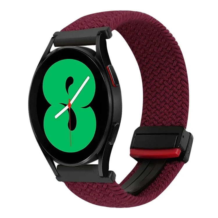 سوار ساعة مضفر بإبزيم مغناطيسي 20مم، لساعات Samsung Galaxy Watch 4، لساعات Samsung Galaxy Watch 4 Classic