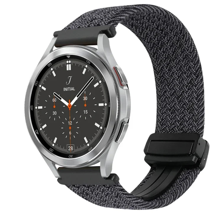 20mm Magnetic Buckle Braided Watch Strap, For Samsung Galaxy Watch 4, For Samsung Galaxy Watch 4 Classic