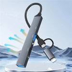 محول توسيع ADS-805 8 دبوس + Type-C إلى USB-C بيانات + USB 2.0 / 3.0 + قارئ بطاقات SD / TF، ADS-805