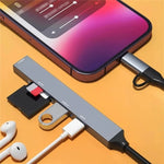محول توسيع ADS-805 8 دبوس + Type-C إلى USB-C بيانات + USB 2.0 / 3.0 + قارئ بطاقات SD / TF، ADS-805