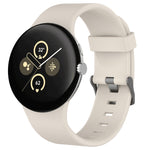 Solid Color Sports Silicone Watch Band, For Google Pixel Watch 4 / Watch 3 45mm