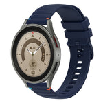 سوار ساعة سيليكون مخيط بنقاط متموجة 20 مم، لساعة Samsung Galaxy Watch 5 مقاس 40 / 44 مم، لساعة Samsung Galaxy Watch 5 Pro مقاس 45 مم، لساعة Samsung Galaxy Watch 4 مقاس 40 / 44 مم، لساعة Samsung Galaxy Watch 4 Classic مقاس 42 / 46 مم