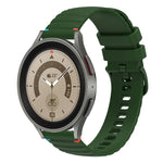 سوار ساعة سيليكون مخيط بنقاط متموجة 20 مم، لساعة Samsung Galaxy Watch 5 مقاس 40 / 44 مم، لساعة Samsung Galaxy Watch 5 Pro مقاس 45 مم، لساعة Samsung Galaxy Watch 4 مقاس 40 / 44 مم، لساعة Samsung Galaxy Watch 4 Classic مقاس 42 / 46 مم