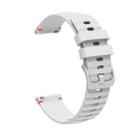 سوار ساعة سيليكون مخيط بنقاط متموجة 20 مم، لساعة Samsung Galaxy Gear Sport، لساعة Samsung Galaxy Watch Active 2، لساعة Samsung Galaxy Watch3 مقاس 41 مم، لساعة Samsung Galaxy Watch Active