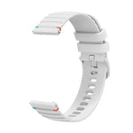 سوار ساعة سيليكون 20مم بنمط منقط ومموج مخيط، لساعات Samsung Galaxy Watch 42مم، لساعات Samsung Gear S2 Classic