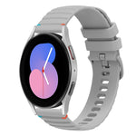 سوار ساعة سيليكون مخيط بنقاط متموجة 20 مم، لساعة Samsung Galaxy Watch 5 مقاس 40 / 44 مم، لساعة Samsung Galaxy Watch 5 Pro مقاس 45 مم، لساعة Samsung Galaxy Watch 4 مقاس 40 / 44 مم، لساعة Samsung Galaxy Watch 4 Classic مقاس 42 / 46 مم