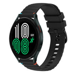 سوار ساعة سيليكون مخيط بنقاط متموجة 20 مم، لساعة Samsung Galaxy Watch 5 مقاس 40 / 44 مم، لساعة Samsung Galaxy Watch 5 Pro مقاس 45 مم، لساعة Samsung Galaxy Watch 4 مقاس 40 / 44 مم، لساعة Samsung Galaxy Watch 4 Classic مقاس 42 / 46 مم