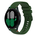 سوار ساعة سيليكون مخيط بنقاط متموجة 20 مم، لساعة Samsung Galaxy Watch 5 مقاس 40 / 44 مم، لساعة Samsung Galaxy Watch 5 Pro مقاس 45 مم، لساعة Samsung Galaxy Watch 4 مقاس 40 / 44 مم، لساعة Samsung Galaxy Watch 4 Classic مقاس 42 / 46 مم