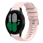 سوار ساعة سيليكون مخيط بنقاط متموجة 20 مم، لساعة Samsung Galaxy Watch 5 مقاس 40 / 44 مم، لساعة Samsung Galaxy Watch 5 Pro مقاس 45 مم، لساعة Samsung Galaxy Watch 4 مقاس 40 / 44 مم، لساعة Samsung Galaxy Watch 4 Classic مقاس 42 / 46 مم