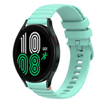 سوار ساعة سيليكون مخيط بنقاط متموجة 20 مم، لساعة Samsung Galaxy Watch 5 مقاس 40 / 44 مم، لساعة Samsung Galaxy Watch 5 Pro مقاس 45 مم، لساعة Samsung Galaxy Watch 4 مقاس 40 / 44 مم، لساعة Samsung Galaxy Watch 4 Classic مقاس 42 / 46 مم