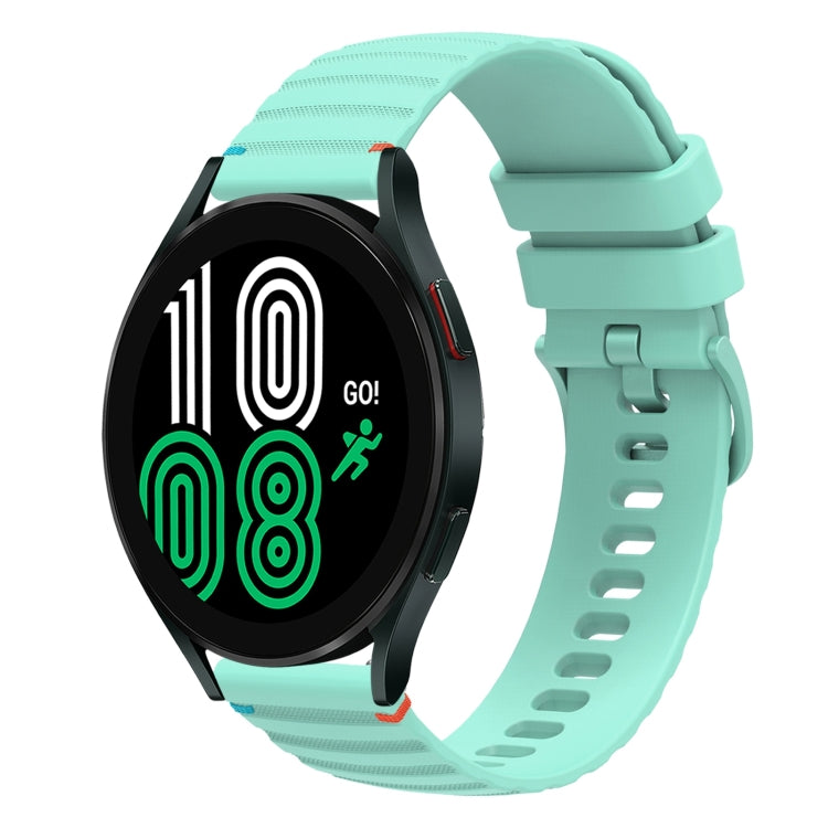 سوار ساعة سيليكون مخيط بنقاط متموجة 20 مم، لساعة Samsung Galaxy Watch 5 مقاس 40 / 44 مم، لساعة Samsung Galaxy Watch 5 Pro مقاس 45 مم، لساعة Samsung Galaxy Watch 4 مقاس 40 / 44 مم، لساعة Samsung Galaxy Watch 4 Classic مقاس 42 / 46 مم