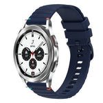 سوار ساعة سيليكون مخيط بنقاط متموجة 20 مم، لساعة Samsung Galaxy Watch 5 مقاس 40 / 44 مم، لساعة Samsung Galaxy Watch 5 Pro مقاس 45 مم، لساعة Samsung Galaxy Watch 4 مقاس 40 / 44 مم، لساعة Samsung Galaxy Watch 4 Classic مقاس 42 / 46 مم