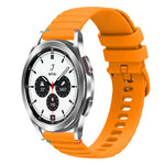 سوار ساعة سيليكون مخيط بنقاط متموجة 20 مم، لساعة Samsung Galaxy Watch 5 مقاس 40 / 44 مم، لساعة Samsung Galaxy Watch 5 Pro مقاس 45 مم، لساعة Samsung Galaxy Watch 4 مقاس 40 / 44 مم، لساعة Samsung Galaxy Watch 4 Classic مقاس 42 / 46 مم