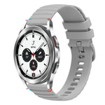سوار ساعة سيليكون مخيط بنقاط متموجة 20 مم، لساعة Samsung Galaxy Watch 5 مقاس 40 / 44 مم، لساعة Samsung Galaxy Watch 5 Pro مقاس 45 مم، لساعة Samsung Galaxy Watch 4 مقاس 40 / 44 مم، لساعة Samsung Galaxy Watch 4 Classic مقاس 42 / 46 مم