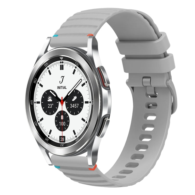 سوار ساعة سيليكون مخيط بنقاط متموجة 20 مم، لساعة Samsung Galaxy Watch 5 مقاس 40 / 44 مم، لساعة Samsung Galaxy Watch 5 Pro مقاس 45 مم، لساعة Samsung Galaxy Watch 4 مقاس 40 / 44 مم، لساعة Samsung Galaxy Watch 4 Classic مقاس 42 / 46 مم