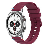 سوار ساعة سيليكون مخيط بنقاط متموجة 20 مم، لساعة Samsung Galaxy Watch 5 مقاس 40 / 44 مم، لساعة Samsung Galaxy Watch 5 Pro مقاس 45 مم، لساعة Samsung Galaxy Watch 4 مقاس 40 / 44 مم، لساعة Samsung Galaxy Watch 4 Classic مقاس 42 / 46 مم