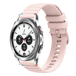 سوار ساعة سيليكون مخيط بنقاط متموجة 20 مم، لساعة Samsung Galaxy Watch 5 مقاس 40 / 44 مم، لساعة Samsung Galaxy Watch 5 Pro مقاس 45 مم، لساعة Samsung Galaxy Watch 4 مقاس 40 / 44 مم، لساعة Samsung Galaxy Watch 4 Classic مقاس 42 / 46 مم