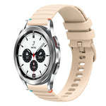 سوار ساعة سيليكون مخيط بنقاط متموجة 20 مم، لساعة Samsung Galaxy Watch 5 مقاس 40 / 44 مم، لساعة Samsung Galaxy Watch 5 Pro مقاس 45 مم، لساعة Samsung Galaxy Watch 4 مقاس 40 / 44 مم، لساعة Samsung Galaxy Watch 4 Classic مقاس 42 / 46 مم