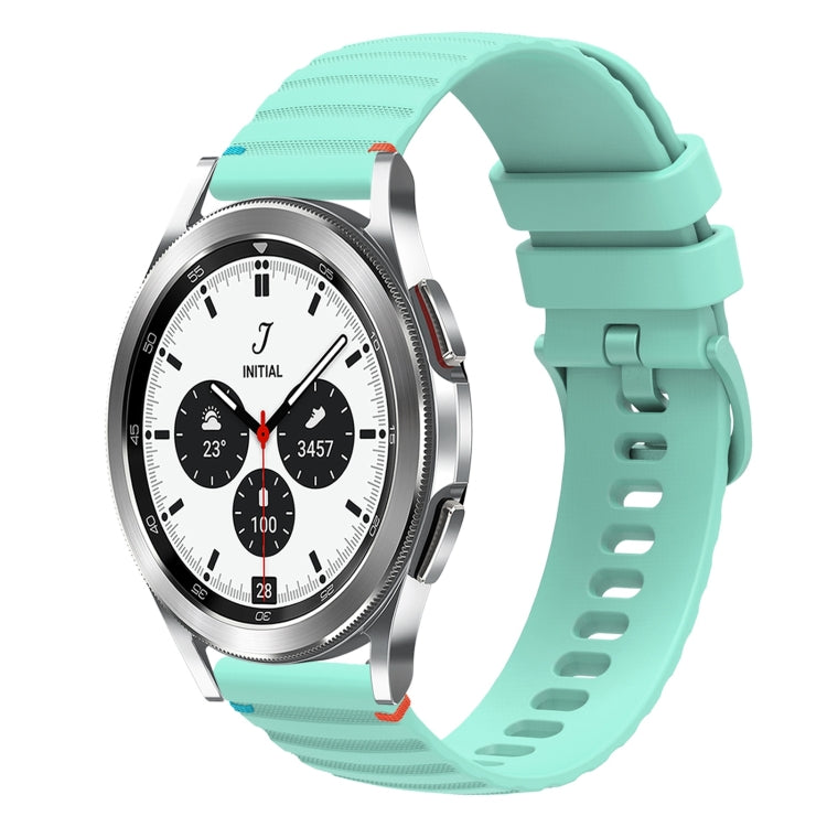 سوار ساعة سيليكون مخيط بنقاط متموجة 20 مم، لساعة Samsung Galaxy Watch 5 مقاس 40 / 44 مم، لساعة Samsung Galaxy Watch 5 Pro مقاس 45 مم، لساعة Samsung Galaxy Watch 4 مقاس 40 / 44 مم، لساعة Samsung Galaxy Watch 4 Classic مقاس 42 / 46 مم