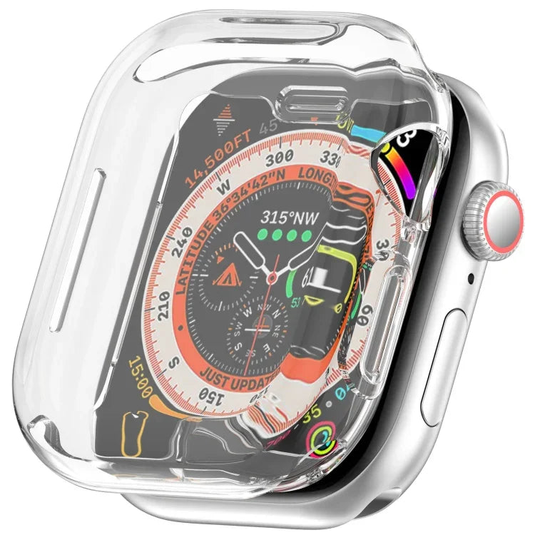 غطاء ساعة TPU مطلي شامل، لسلسلة Apple Watch 11 / 10 مقاس 46مم، لسلسلة Apple Watch 11 / 10 مقاس 42مم