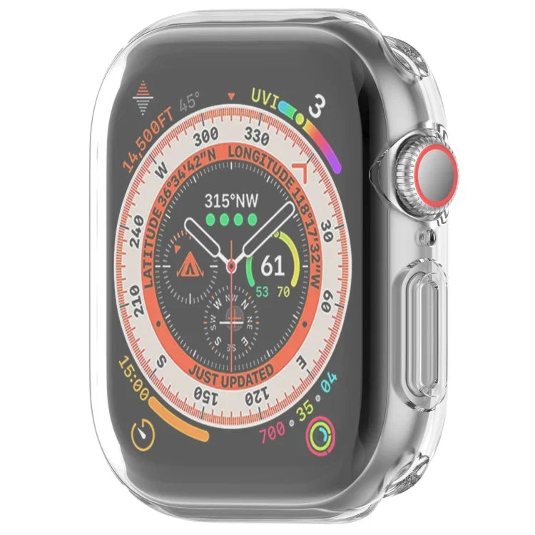 غطاء ساعة TPU مطلي شامل، لسلسلة Apple Watch 11 / 10 مقاس 46مم، لسلسلة Apple Watch 11 / 10 مقاس 42مم