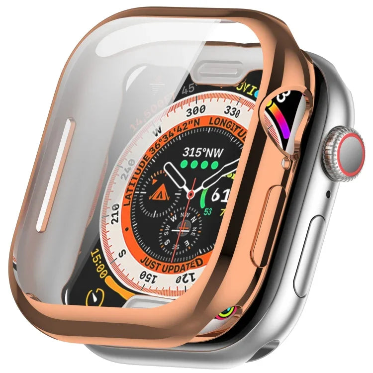 غطاء ساعة TPU مطلي شامل، لسلسلة Apple Watch 11 / 10 مقاس 46مم، لسلسلة Apple Watch 11 / 10 مقاس 42مم