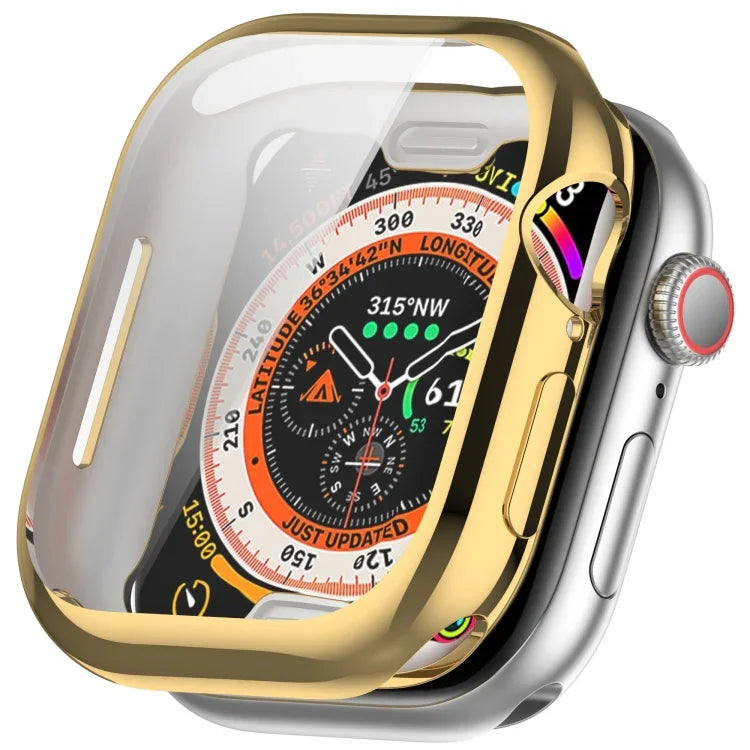غطاء ساعة TPU مطلي شامل، لسلسلة Apple Watch 11 / 10 مقاس 46مم، لسلسلة Apple Watch 11 / 10 مقاس 42مم