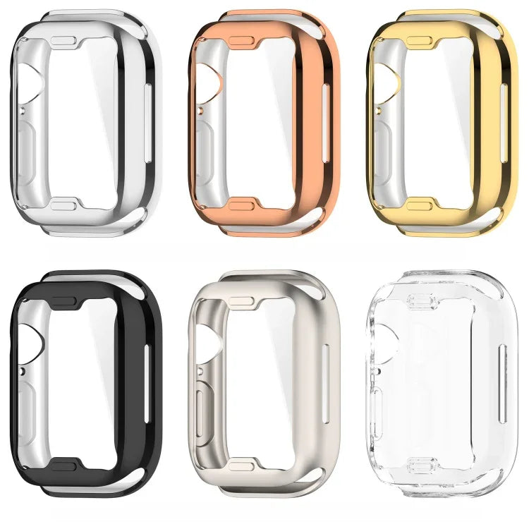 غطاء ساعة TPU مطلي شامل، لسلسلة Apple Watch 11 / 10 مقاس 46مم، لسلسلة Apple Watch 11 / 10 مقاس 42مم