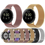 سوار ساعة معدني ميلانيزي مغناطيسي، لساعات Google Pixel Watch 4 / Watch 3 45mm، Google Pixel Watch 4 / 3 / 2 / 1 41mm