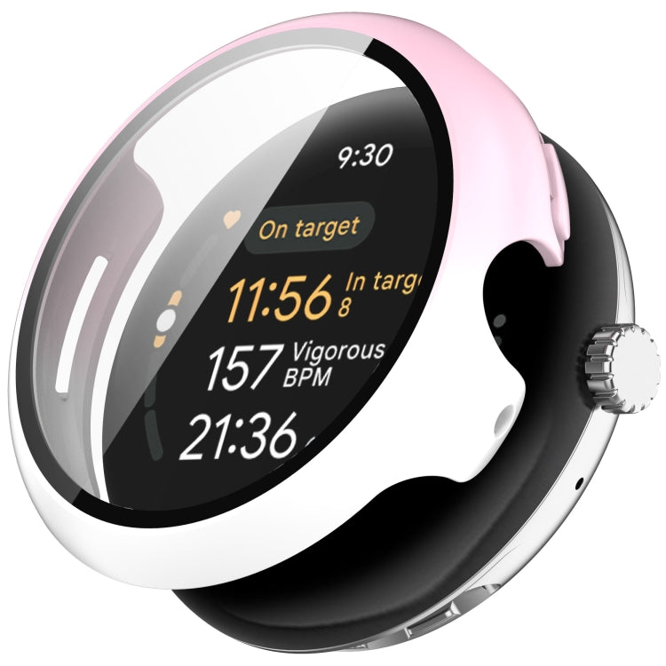 PC + Tempered Film Integrated Watch Protective Case, For Google Pixel Watch 3 45mm, For Google Pixel Watch 3 41mm