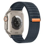 سوار ساعة نايلون بمشبك لاصق على شكل موجة بحرية، لسلسلة Apple Watch SE 2022 مقاس 40مم، لسلسلة Apple Watch SE 2022 مقاس 44مم، لسلسلة Apple Watch 7 مقاس 41مم، لسلسلة Apple Watch 7 مقاس 45مم، لسلسلة Apple Watch 6 مقاس 40مم، لسلسلة Apple Watch 6 مقاس 44مم