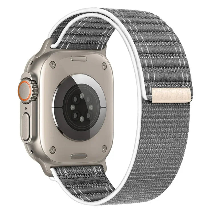 سوار ساعة نايلون بمشبك لاصق على شكل موجة بحرية، لسلسلة Apple Watch SE 2022 مقاس 40مم، لسلسلة Apple Watch SE 2022 مقاس 44مم، لسلسلة Apple Watch 7 مقاس 41مم، لسلسلة Apple Watch 7 مقاس 45مم، لسلسلة Apple Watch 6 مقاس 40مم، لسلسلة Apple Watch 6 مقاس 44مم