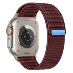 سوار ساعة نايلون بمشبك لاصق على شكل موجة بحرية، لسلسلة Apple Watch 4 مقاس 44مم، لسلسلة Apple Watch 4 مقاس 40مم، لسلسلة Apple Watch 3 مقاس 38مم، لسلسلة Apple Watch 3 مقاس 42مم
